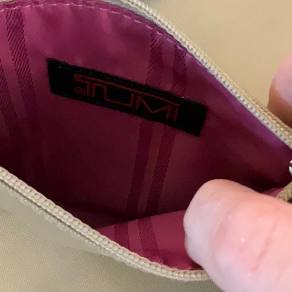 Tumi Tan and Black Briefcase with Durable Design